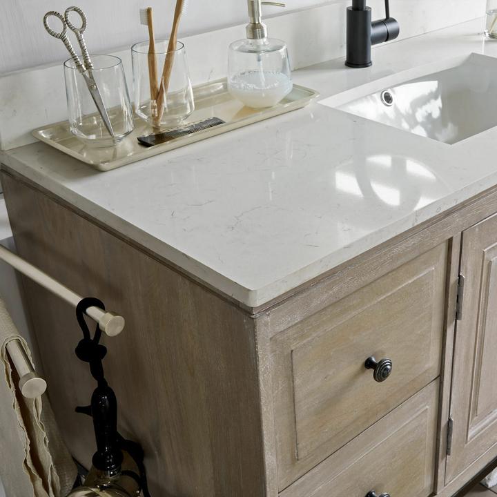 Image du produit Loberon Plan de toilette Bayeaux gris/noir/blanc
