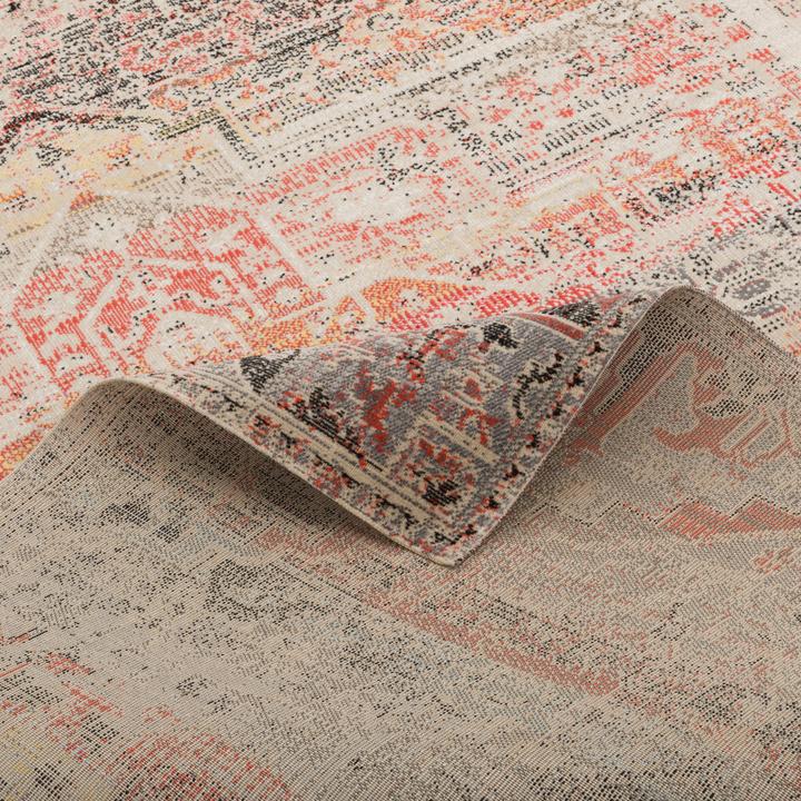 Actual product image Pergamon Kurzflor Designer Teppich Modern Vintage Orient Muster (140 x 200 cm)