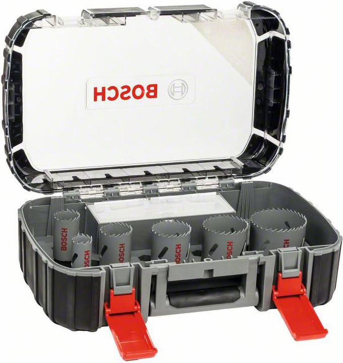 Bosch Professional Zubehör HSS Bi-Metall-Lochsägen-Set (51 mm, 22 mm, 35 mm, 44 mm, 29 mm, 64 mm)