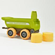 Image du produit Kögler Véhicule agricole bricolage avec remorque et deux