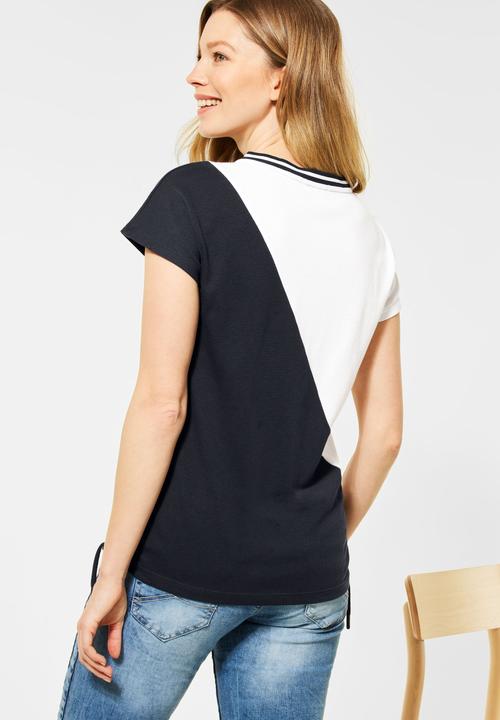 Actual product image Cecil T-shirt with colourblock (M)