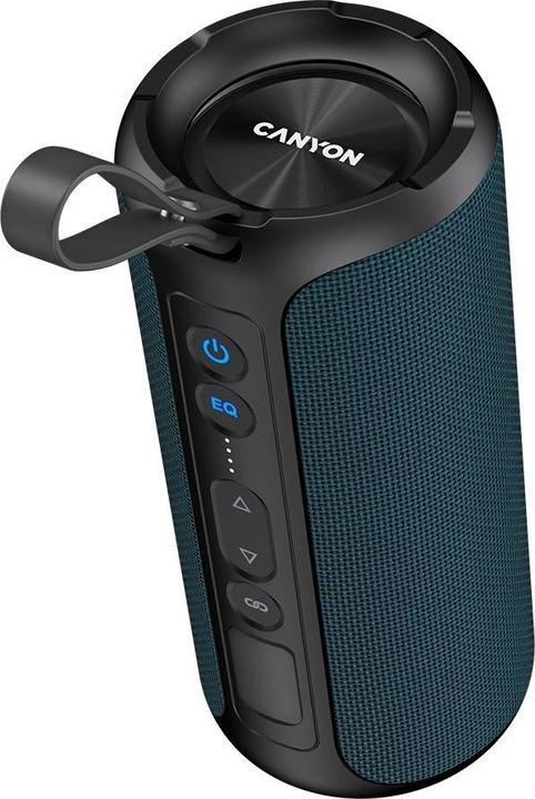 Canyon Głośnik mobilny OnMove 15W EQ TWS AUX Ciemny niebieski (6 h, Senza fonte di alimentazione esterna)