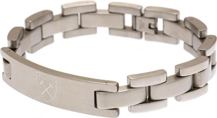 West Ham United FC Graviert Armband Edelstahl (22 cm, 100% synthetisches Material)