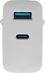 Produktbild Genesis Ladowarka sieciowa Natec Ribera Gan 1x USB-A + 1x USB-C 45W biala (45 W)