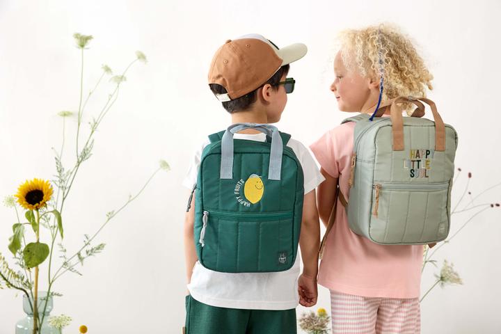 Image du produit Lässig Rucksack Mini Square – Little Gang, Lemon / Dark green