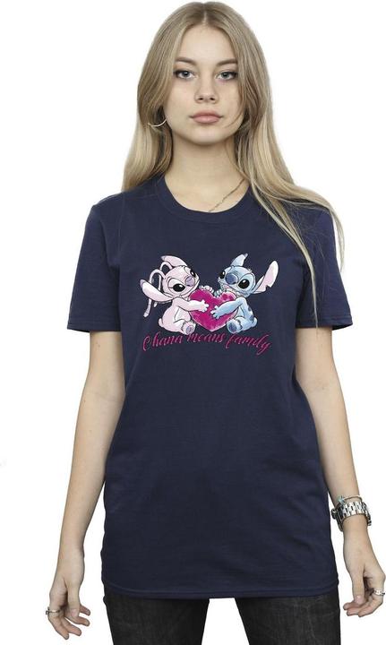Produktbild Disney Lilo And Stitch Ohana Heart With Angel TShirt (XL)