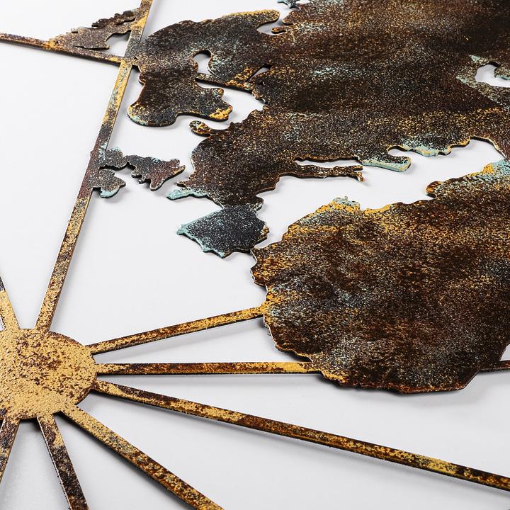 Produktbild Wallxpert Metal World Map (120 x 60 cm)