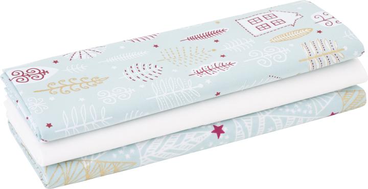 Actual product image BeaLena Fabric pack "Frozen Winter" set of 3, 3 designs à 50 x 70 cm