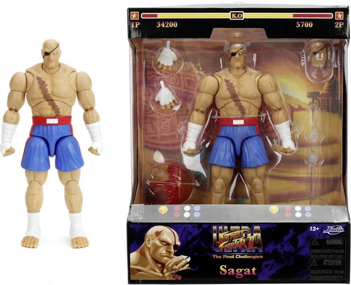Immagine prodotto Jada Figura di Street Fighter II Sagat da 7,5 pollici