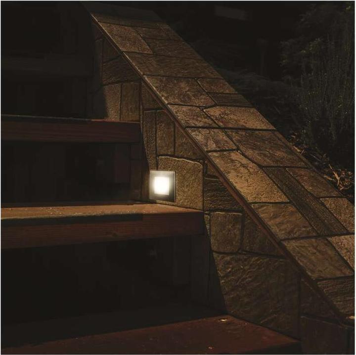Immagine prodotto Emos Luce LED per scale - luce da incasso 80×80, 1,5W bianco caldo IP65 (65 lm)