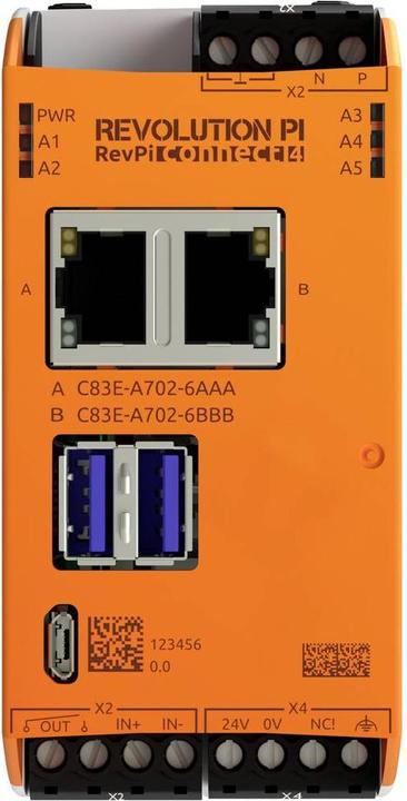 Produktbild Kunbus RevolutionPi Connect 4 PR100376 SPS-Erweiterungsmodul