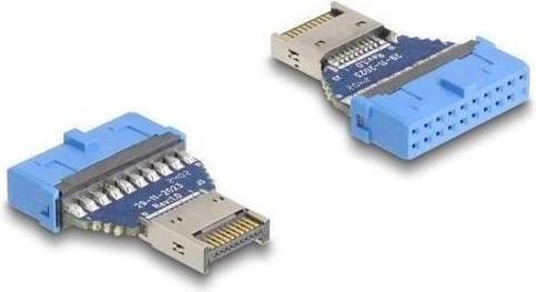 Actual product image Delock USB 5 Gbps adapter post connector to internal USB Type-E (0.03 m, USB 3.2 Gen 1)