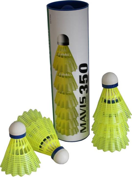 Produktbild Yonex Mavis 350 Nylon gelb blau (1 Dose à 6 Shuttles)