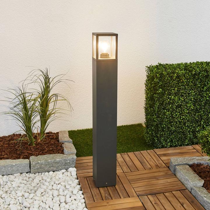 Produktbild Lucande Klemens High Aussen Garten Leuchte IP54 Graphite (E27, IP54)