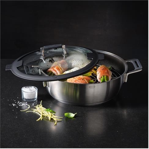 Actual product image Rösle Silence PRO Aroma Steamer Ø28cm (28 cm, Steam cooker, Stainless steel)