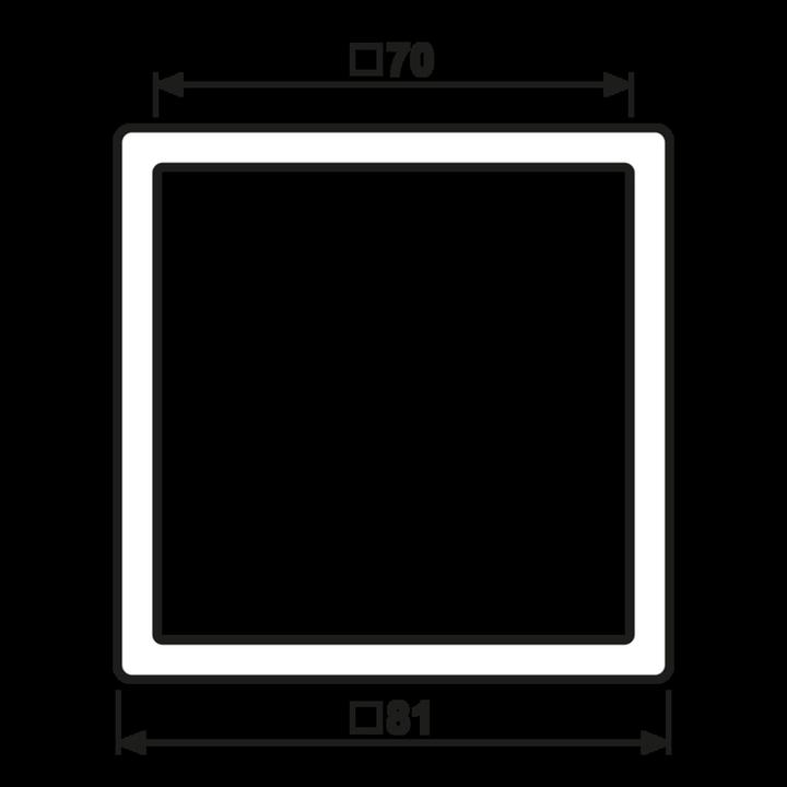 Actual product image JUNG Frame 1gang AL2981D Aluminium