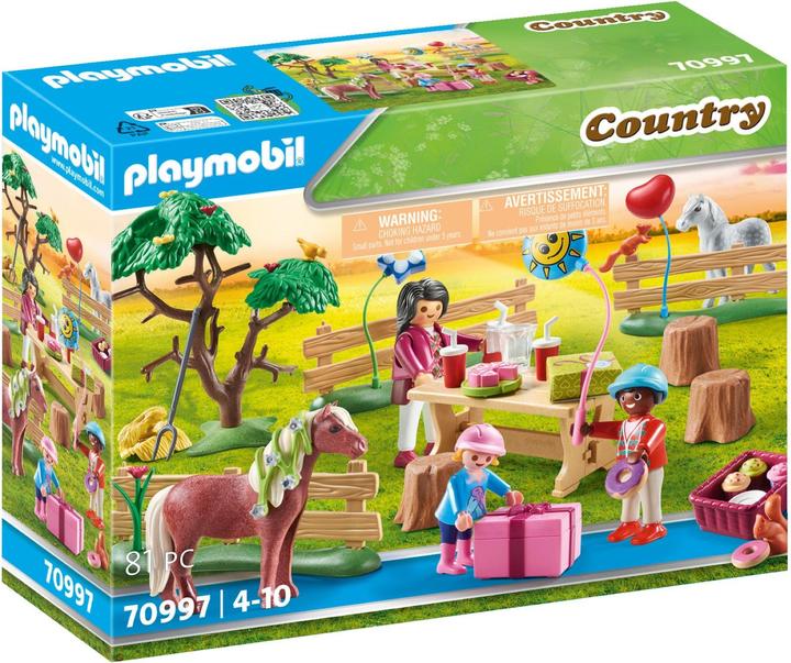 Produktbild Playmobil Kindergeburtstag auf dem Ponyhof (70997, Playmobil Country)