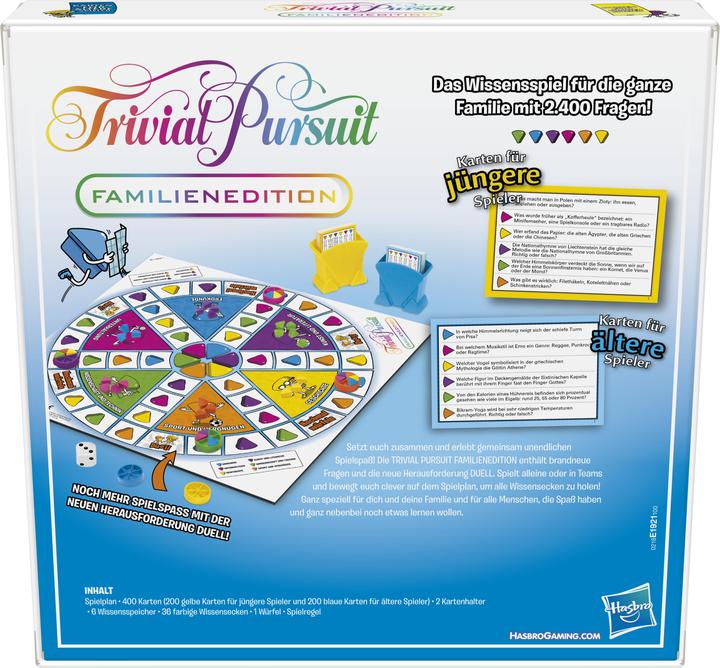 Produktbild Hasbro Gaming Trivial Pursuit Familienedition (Deutsch)