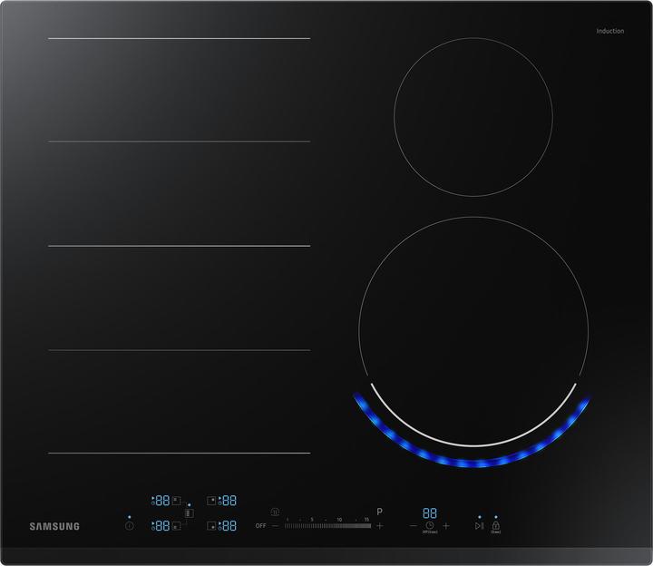 Actual product image Samsung NZ64N9777BK/E1 Induction, 60cm, 15 power, Virtual Flame, Ice Blue