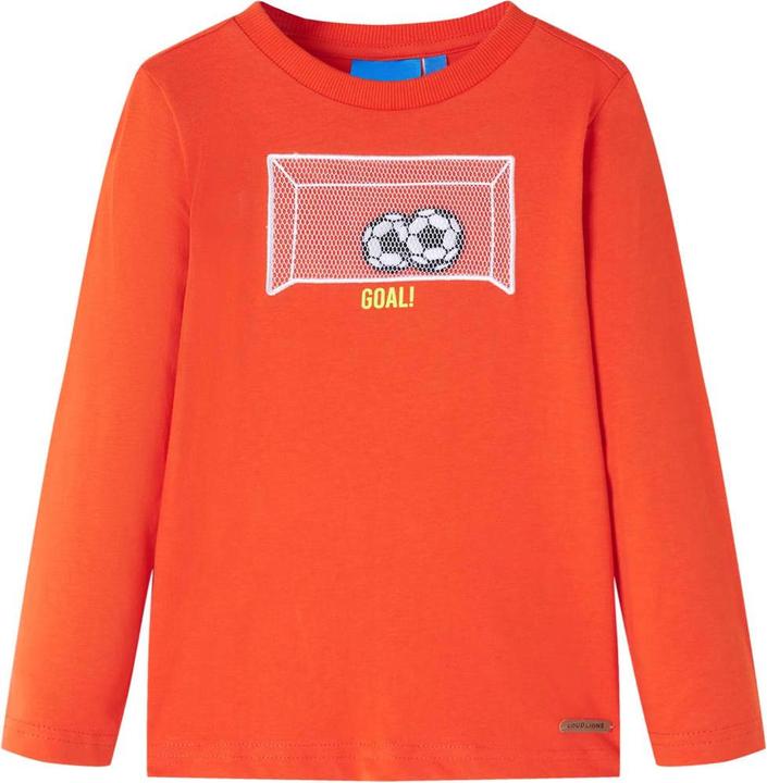Immagine prodotto VidaXL Camicia da bambino a maniche lunghe arancione chiaro 104,Materiale: 100 (104)