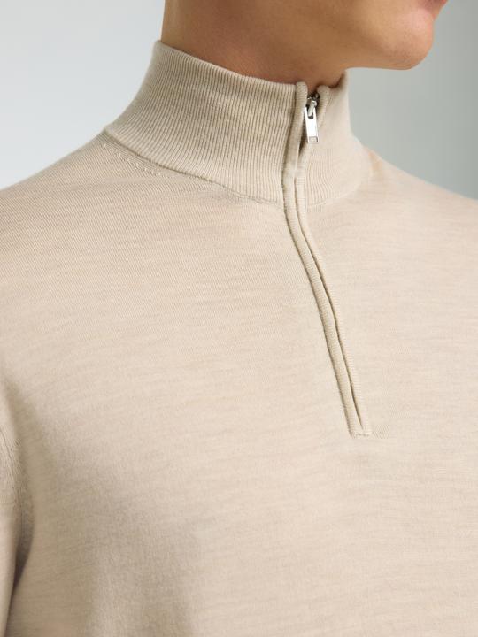 Actual product image Selected Homme Slhtray Ls Knit Merino Half Zip Noos (XXL)