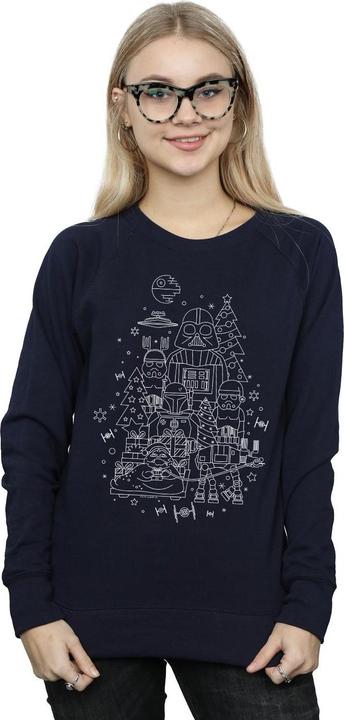 Immagine prodotto Star Wars Empire Christmas Felpa Donna (XXL)