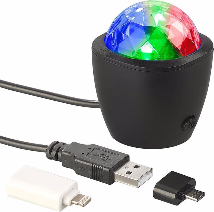 Produktbild Lunartec Mini-Disco-Licht mit Akustik-Sensor