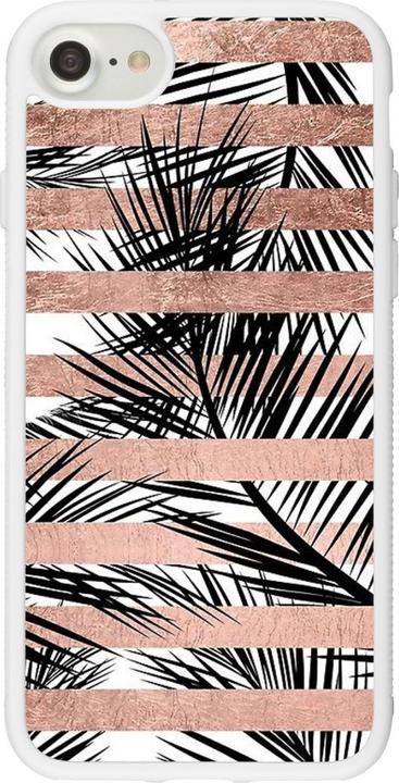 Image du produit PhoneLook Coque Silicone rigide blanc Palm trees gold stripes (Apple iPhone 7)