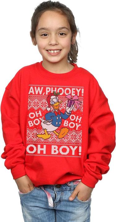 Immagine prodotto Disney Donald Duck Christmas Fair Isle Felpa Ragazze (116)