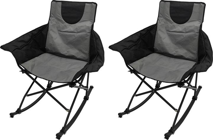 Produktbild Mojawo 2er Faltbarer XXL Schaukelstuhl Campingstuhl Anglerstuhl max 200KG
