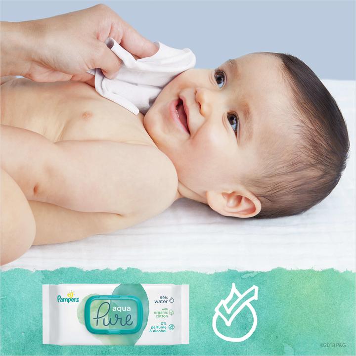 Actual product image Pampers Aqua Pure (144 Piece)