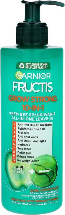 Garnier Fructis Grow Strong 10in1 Leave-In Cream For Hair 400ml (400 ml)