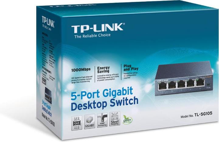 Actual product image TP-Link TL-SG105 (5 Ports)