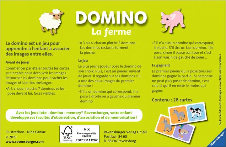 Actual product image Ravensburger Domino la ferme (French)