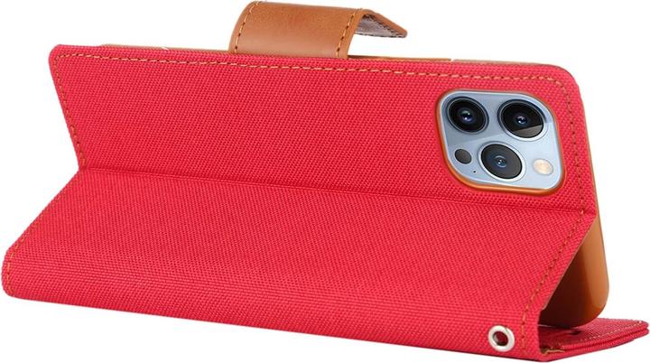 Actual product image iPhone 14 Pro Max - Canvas Fabric Case red (Apple iPhone 14 Pro Max)