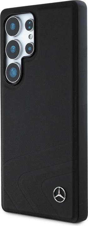 Produktbild Mercedes Leather Horizontal Debossed Curves MagSafe Case for Samsung Galaxy S25 Ultra - Black (Samsung Galaxy S25 Ultra)