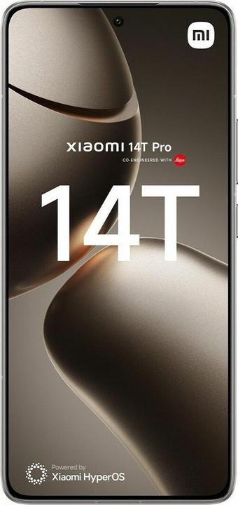 Actual product image Xiaomi 14T Pro (512 GB, Titan Grey, 6.67", Dual SIM, 50 Mpx, 5G)