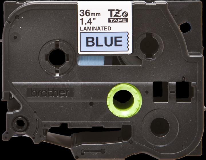 Produktbild Brother P-touch Schriftband TZe laminiert (3.60 cm, Blau)