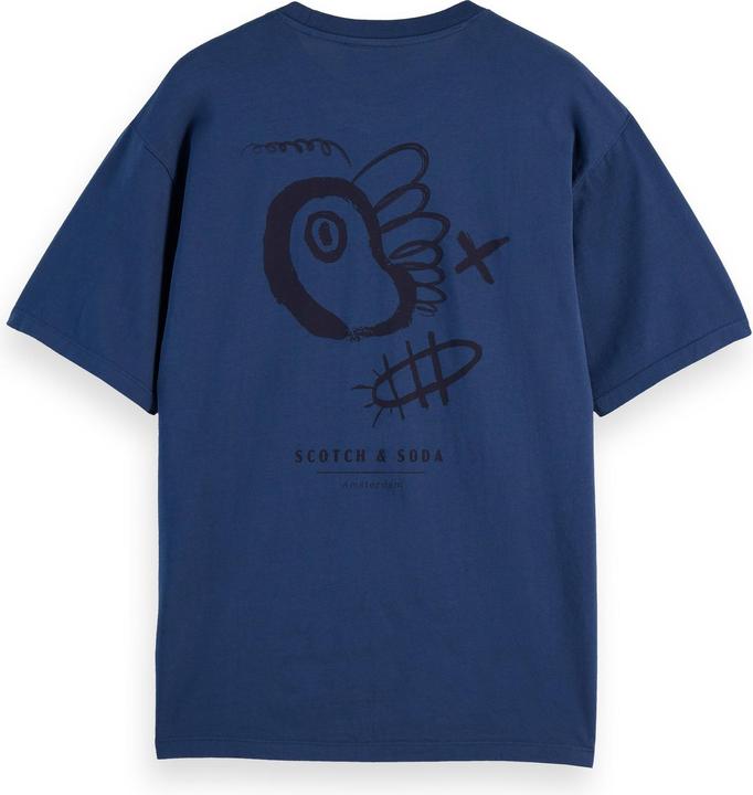Produktbild Scotch & Soda Regular fit front and back artwork T-shirt (S)