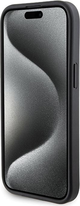Productafbeelding Karl Lagerfeld KLHCP15MGSAKCPK iPhone 15 Plus 6,7" czarny/zwart hardcase Gripstand Saffiano Karl&Cho (Apple iPhone 15 Plus)