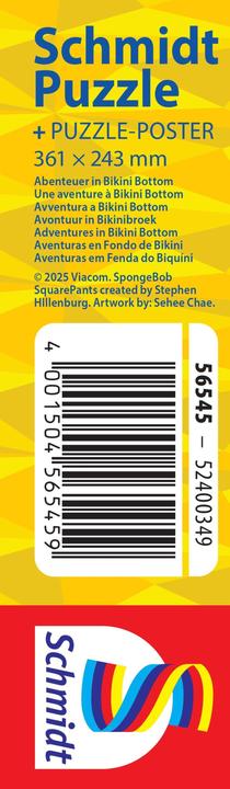 Produktbild Schmidt Spiele SpongeBob, Abenteuer in Bikinibottom 100 Teile (100 Teile)