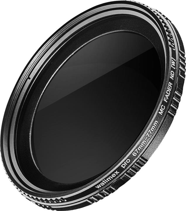 Actual product image Walimex pro per ND fader ND2 - ND400 coated 67 mm (67 mm, Neutral density filter, 67 mm)