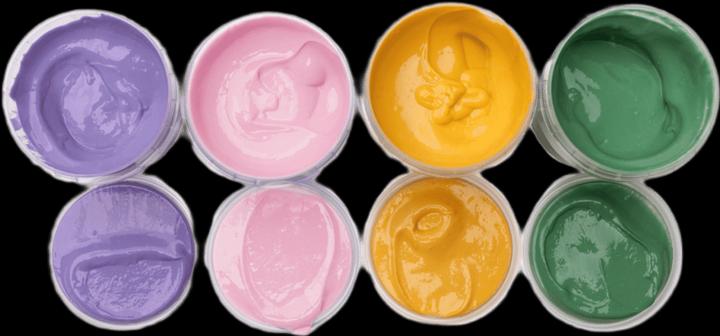 Actual product image Neogrün Finger paints Luka (Green, Violet, Pink, Yellow)