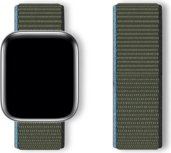 Actual product image Hurtel Strap Sport Loop Strap for Apple Watch 38 / 40 / 41 mm - Green (Nylon)