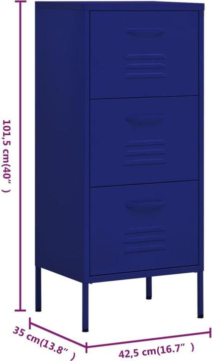 Image du produit VidaXL Nalren (42,5 x 35 x 101,5 cm)