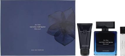 Actual product image Narciso Rodriguez For Him Bleu Noir 3 Piece Gift Set: Eau De Parfum 100ml (Fragrance set)