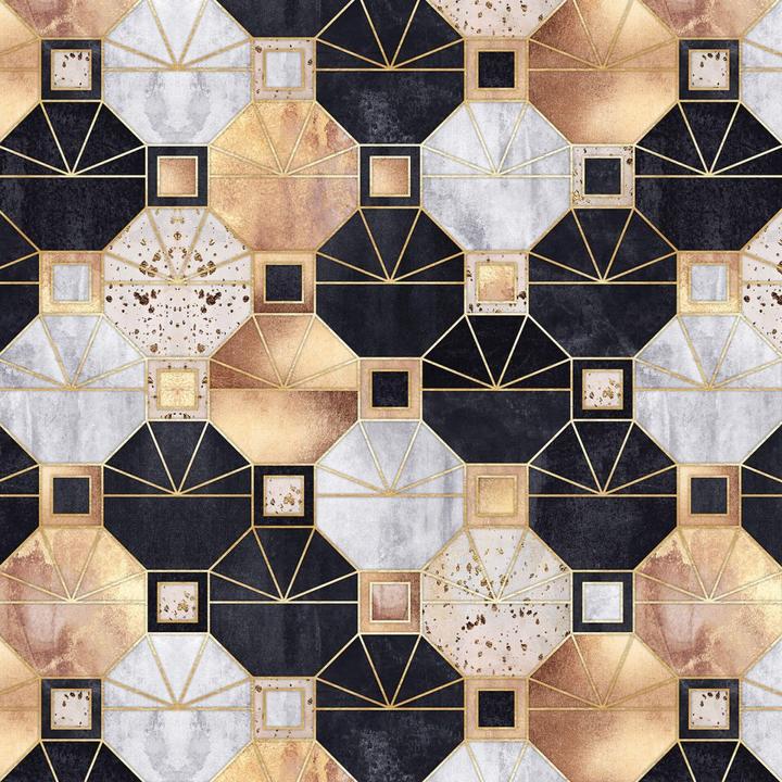 Actual product image Trenddeko Art Deco: gold and black (200 x 50 cm)