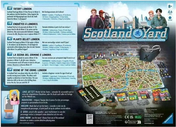 Actual product image Ravensburger Scotland Yard (German, French, Italian, English)