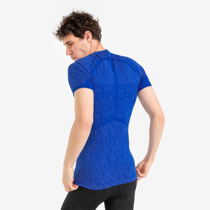 Image du produit Kipsta T-shirt fonctionnel Thermo manches courtes femme/homme - Keepdry bleu (XL)
