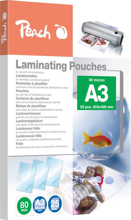 Image du produit Peach Ppr080-01 (A3, 25 pièce(s), 80 µm)
